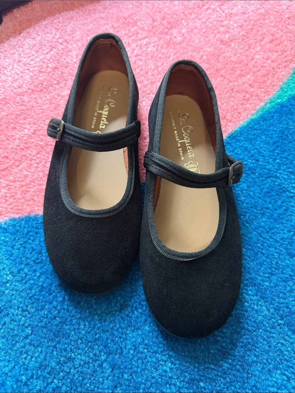 KIDS La Coqueta Black Mary Jane Shoes